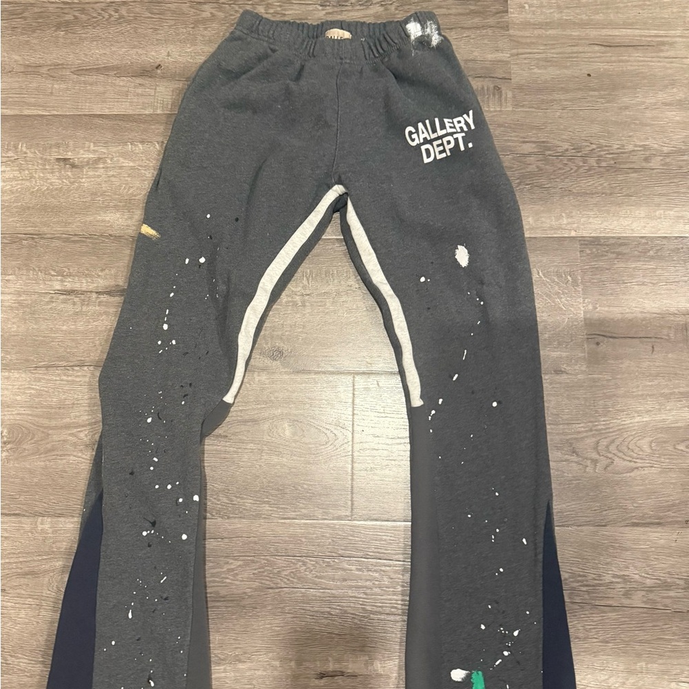 Gallery Dept Gray Paint Splatter Joggers